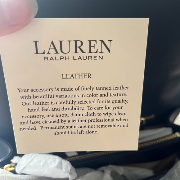 Ralph Lauren Medium Nappa Leather Farrah Satchel - Picture 6 of 7